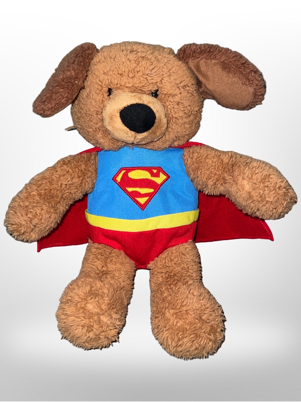 GUND Superman Griffin Dog  Plush DC Comics Stuffed Animal Red Cape 13” Soft Toy